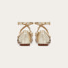 VALENTINO Studded sheepskin ballet flats