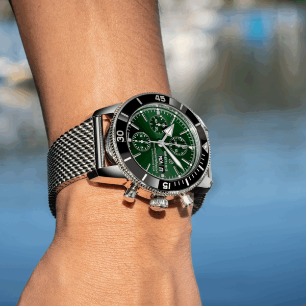 Breitling Superocean Heritage Chronograph 44 Stainless steel Green A13313121L1A1