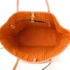 Louis Vuitton Braided Neverfull MM Damier Azur Canvas Orange Interior