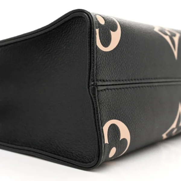 Louis Vuitton OnTheGo PM Black/Beige Giant Monogram Empreinte Leather